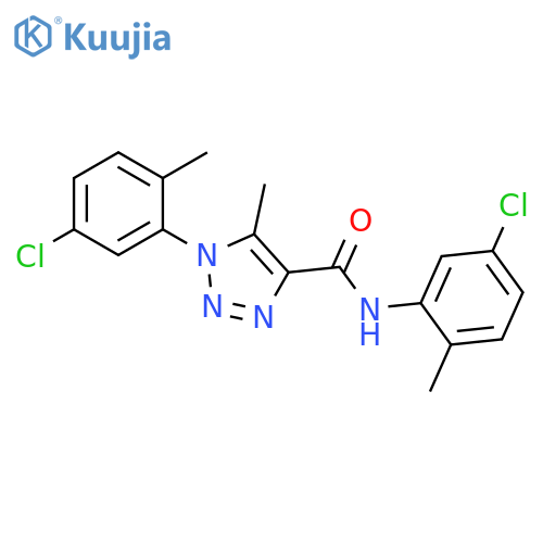 N,1-bis(5-chloro-2-methylphenyl)-5-methyl-1H-1,2,3-triazole-4-carboxamide structure