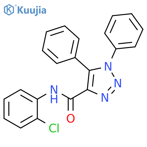 N-(2-chlorophenyl)-1,5-diphenyl-1H-1,2,3-triazole-4-carboxamide structure