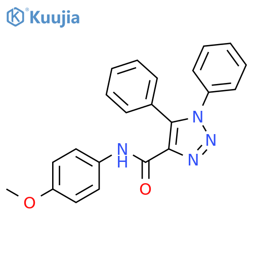 N-(4-methoxyphenyl)-1,5-diphenyl-1H-1,2,3-triazole-4-carboxamide structure
