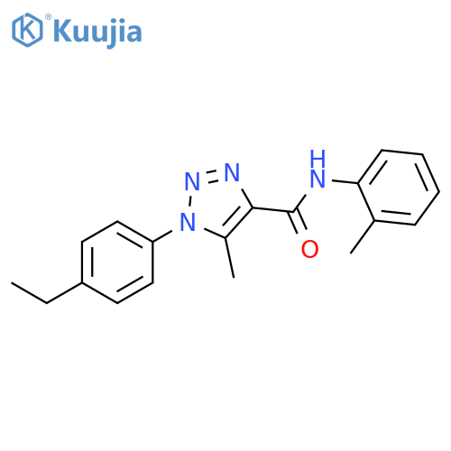 1-(4-Ethylphenyl)-5-methyl-N-(2-methylphenyl)-1H-1,2,3-triazole-4-carboxamide structure