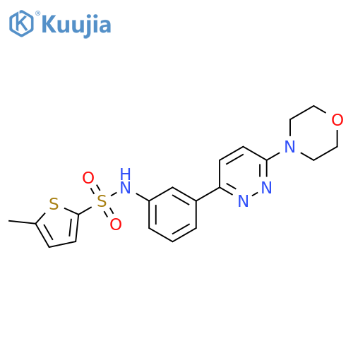 5-methyl-N-{3-6-(morpholin-4-yl)pyridazin-3-ylphenyl}thiophene-2-sulfonamide structure