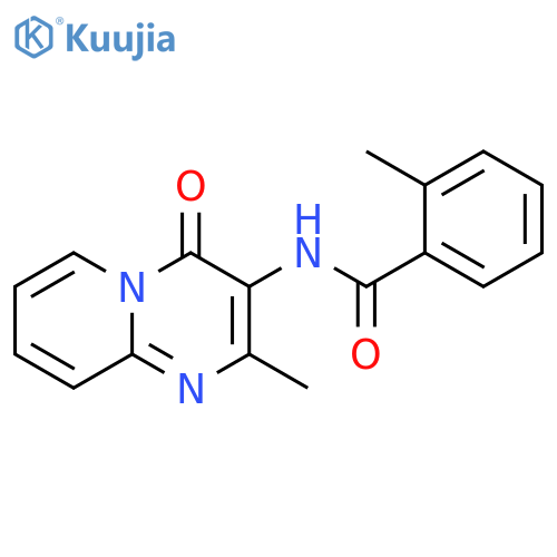 2-methyl-N-{2-methyl-4-oxo-4H-pyrido1,2-apyrimidin-3-yl}benzamide structure