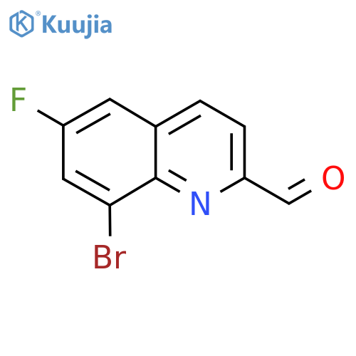 8-Bromo-6-fluoroquinoline-2-carbaldehyde structure