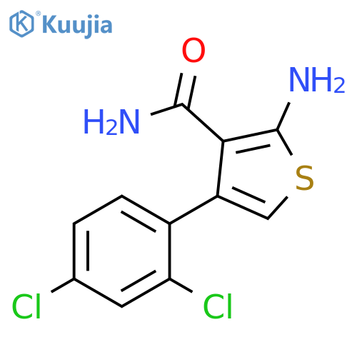 2-Amino-4-(2,4-dichlorophenyl)thiophene-3-carboxamide structure