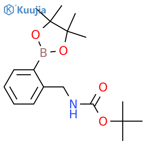 2-Boc-aminomethyl-phenylboronic Acid Pinacol Ester structure