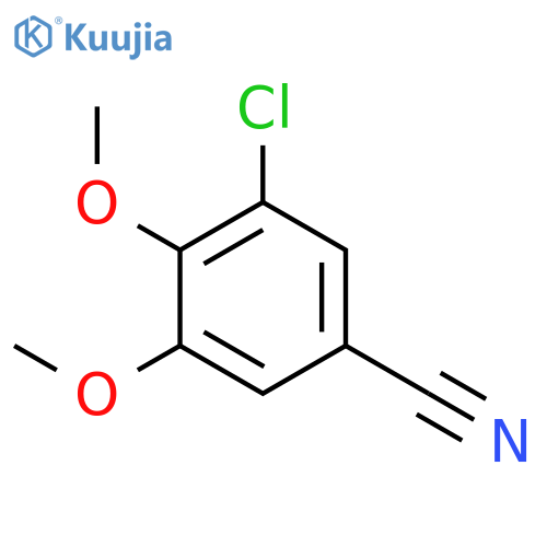 3-chloro-4,5-dimethoxybenzonitrile structure