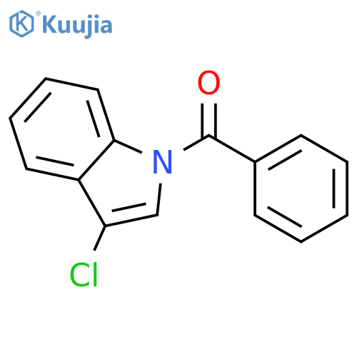 (3-Chloro-1H-indol-1-yl)(phenyl)methanone structure