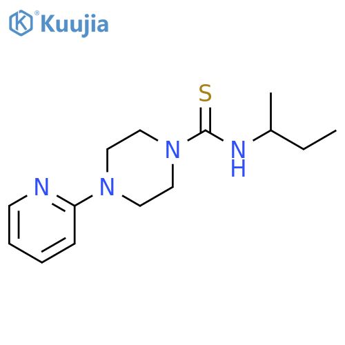 N-(Butan-2-yl)-4-(pyridin-2-yl)piperazine-1-carbothioamide structure