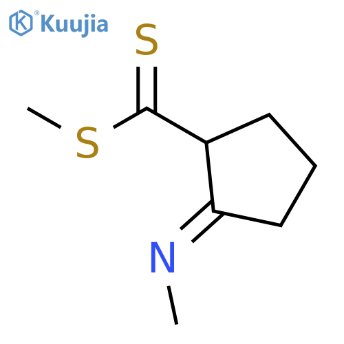 Methyl (2E)-2-(methylimino)cyclopentane-1-carbodithioate structure