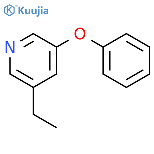 Pyridine, 3-ethyl-5-phenoxy- structure