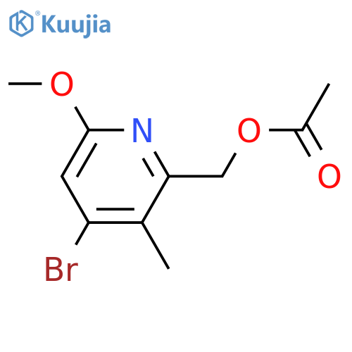 (4-Bromo-6-methoxy-3-methylpyridin-2-yl)methyl acetate structure