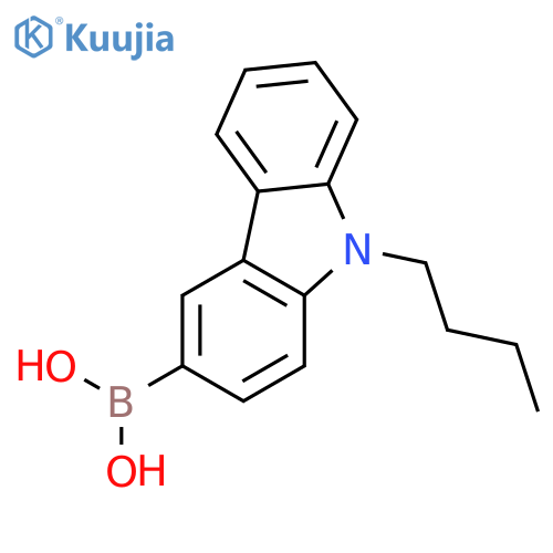 Boronic acid, (9-butyl-9H-carbazol-3-yl)- structure