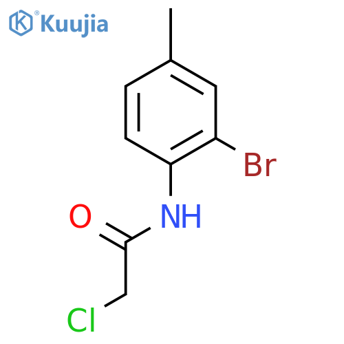 N-(2-Bromo-4-methylphenyl)-2-chloroacetamide structure