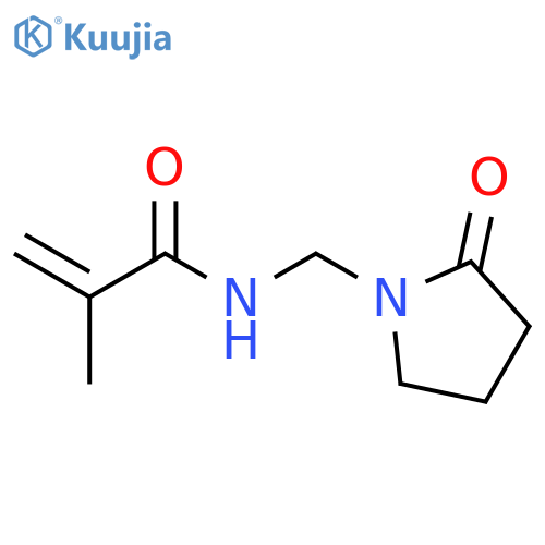 2-Propenamide, 2-methyl-N-[(2-oxo-1-pyrrolidinyl)methyl]- structure