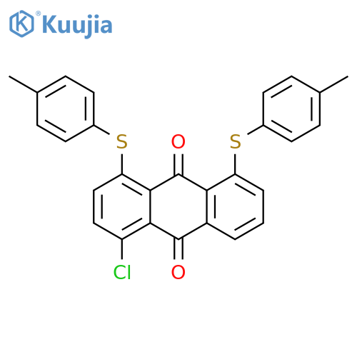 9,10-ANTHRACENEDIONE, 1-CHLORO-4,5-BIS[(4-METHYLPHENYL)THIO]- structure