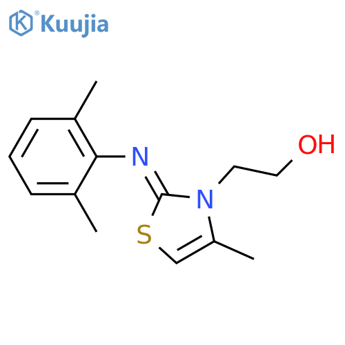 2-(2Z)-2-(2,6-dimethylphenyl)imino-4-methyl-2,3-dihydro-1,3-thiazol-3-ylethan-1-ol structure