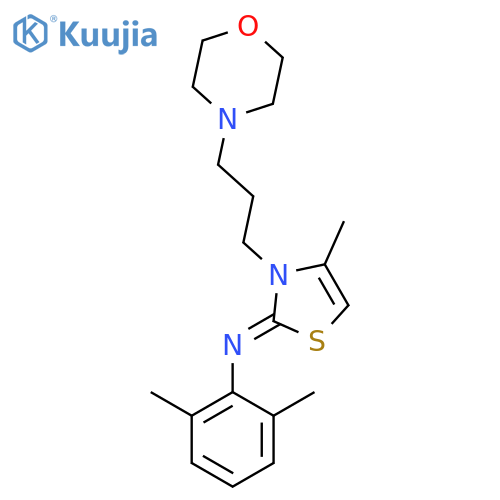 (2Z)-N-(2,6-dimethylphenyl)-4-methyl-3-3-(morpholin-4-yl)propyl-2,3-dihydro-1,3-thiazol-2-imine structure