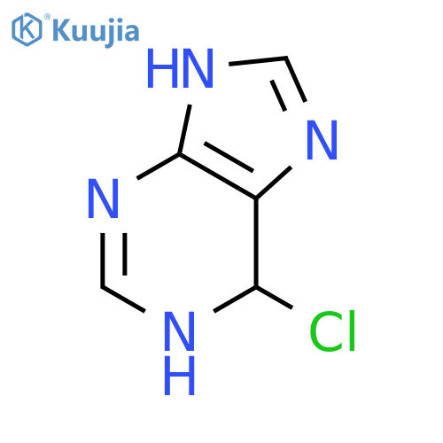 1H-Purine, 6-chloro-6,9-dihydro- structure