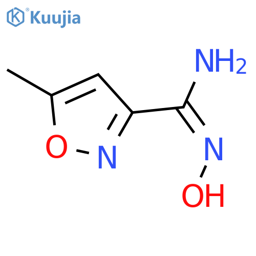(E)-N'-hydroxy-5-methyl-1,2-oxazole-3-carboximidamide structure