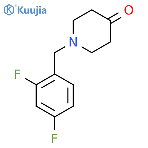 1-(2,4-Difluorobenzyl)piperidin-4-one structure