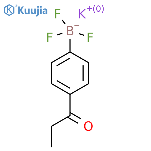 Potassium trifluoro(4-propanoylphenyl)boranuide structure