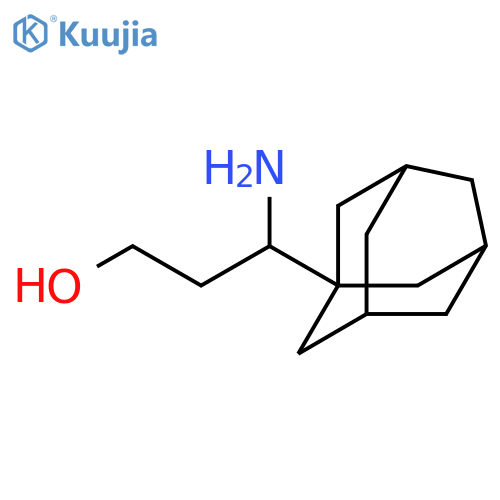 3-(adamantan-1-yl)-3-aminopropan-1-ol structure