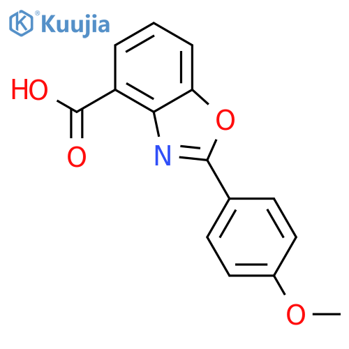 4-Benzoxazolecarboxylic acid, 2-(4-methoxyphenyl)- structure