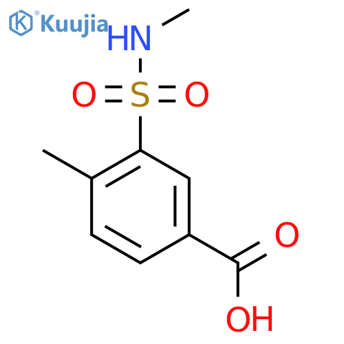 4-Methyl-3-[(methylamino)sulfonyl]benzoic acid structure