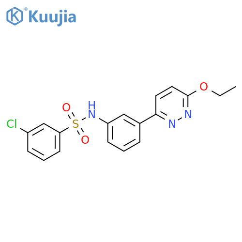 3-chloro-N-3-(6-ethoxypyridazin-3-yl)phenylbenzene-1-sulfonamide structure