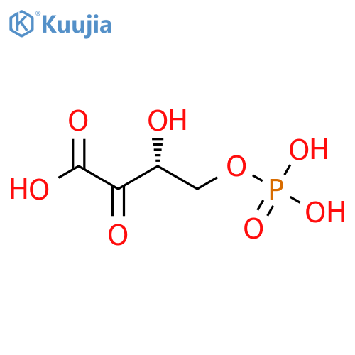 (3R)-3-Hydroxy-2-oxo-4-(phosphonooxy)butanoic acid structure