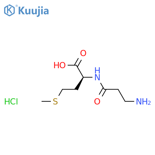 (2S)-2-(3-aminopropanamido)-4-(methylsulfanyl)butanoic acid hydrochloride structure