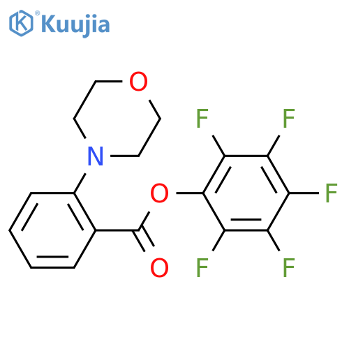 Pentafluorophenyl 2-morpholinobenzoate structure