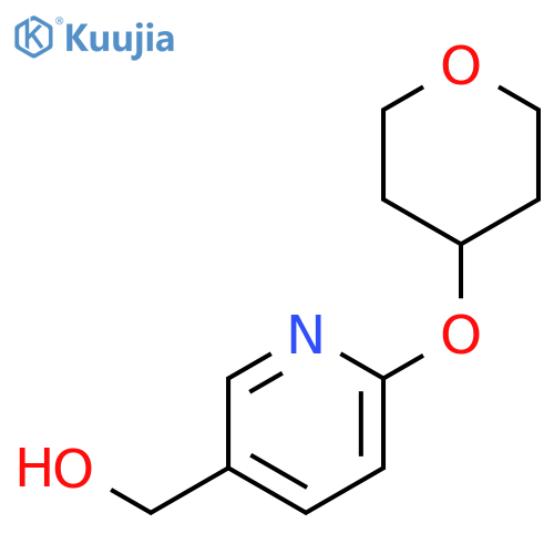 [6-(oxan-4-yloxy)pyridin-3-yl]methanol structure