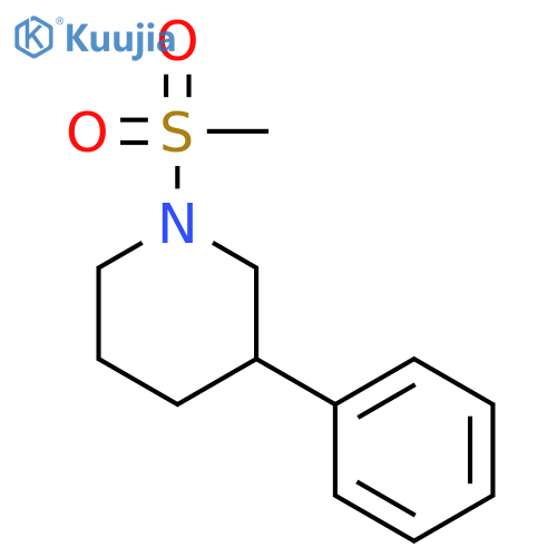 Piperidine, 1-(methylsulfonyl)-3-phenyl- structure