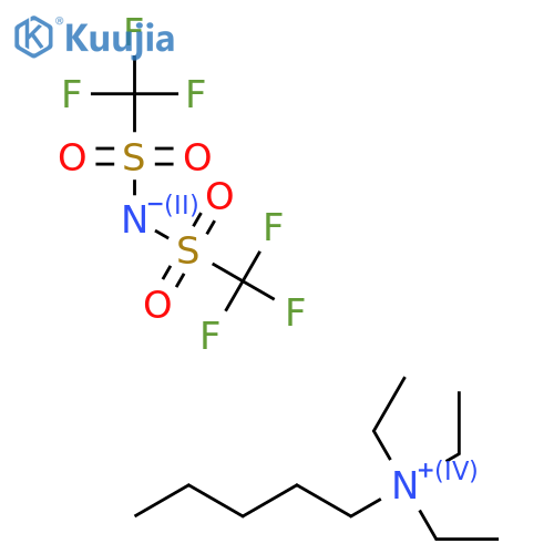 Triethyl(pentyl)ammonium Bis(trifluoromethylsulfonyl)imide structure