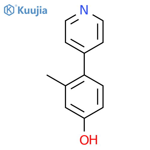 3-Methyl-4-(4-pyridyl)phenol structure