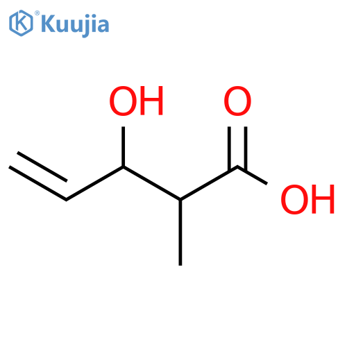 3-hydroxy-2-methylpent-4-enoic acid structure