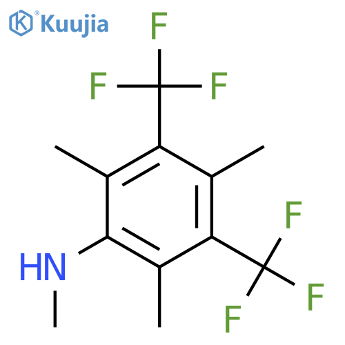 Benzenamine, N,2,4,6-tetramethyl-3,5-bis(trifluoromethyl)- structure