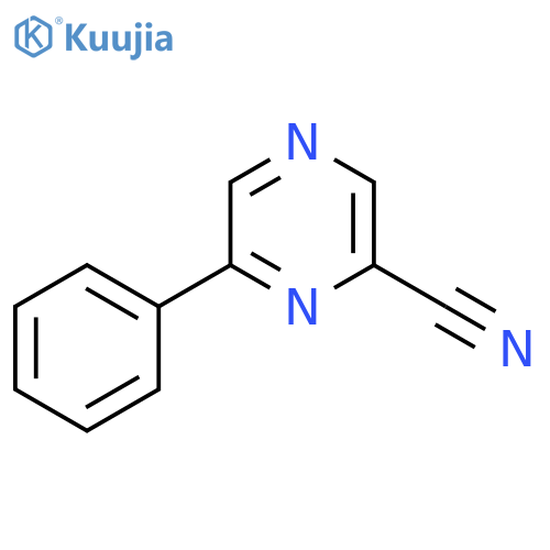 6-PHENYL-PYRAZINECARBONITRILE structure