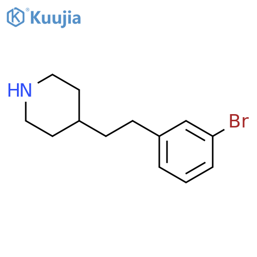 4-2-(3-bromophenyl)ethylpiperidine structure