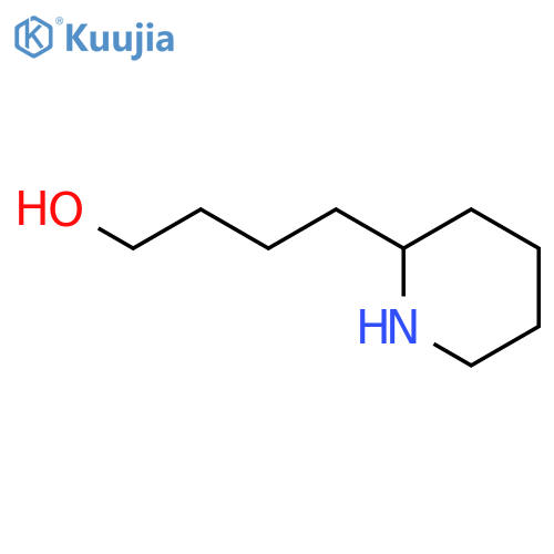 4-(2-Piperidyl)-1-butanol structure