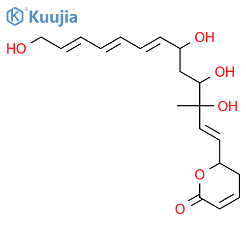 (6R)-6-[(1E,3R,4R,6R,7Z,9Z,11E)-3,4,6,13-tetrahydroxy-3-methyltrideca-1,7,9,11-tetraen-1-yl]-5,6-dihydro-2H-pyran-2-one structure