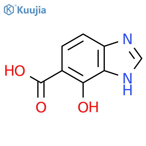 1H-Benzimidazole-6-carboxylic acid, 7-hydroxy- structure
