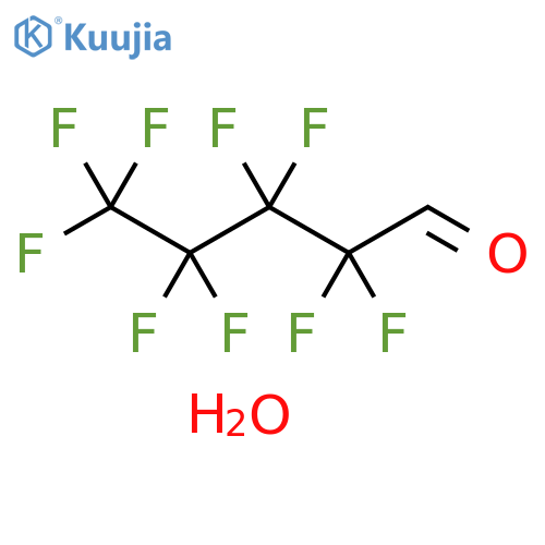 Nonafluoropentanal hydrate structure