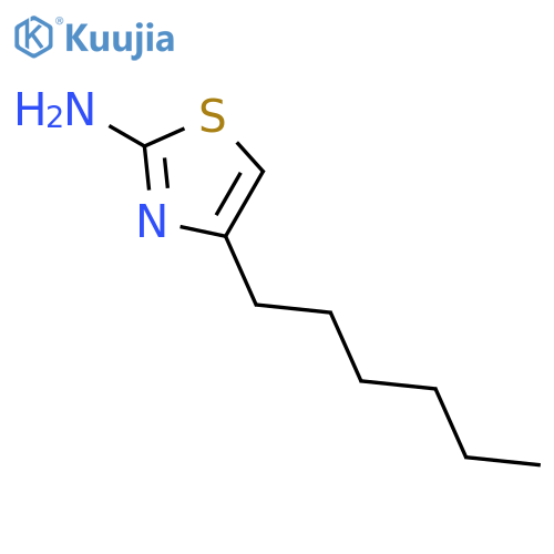 4-hexyl-1,3-thiazol-2-amine structure