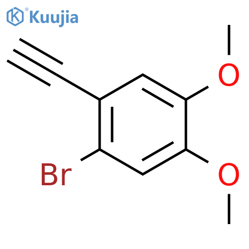 1-bromo-2-ethynyl-4,5-dimethoxybenzene structure