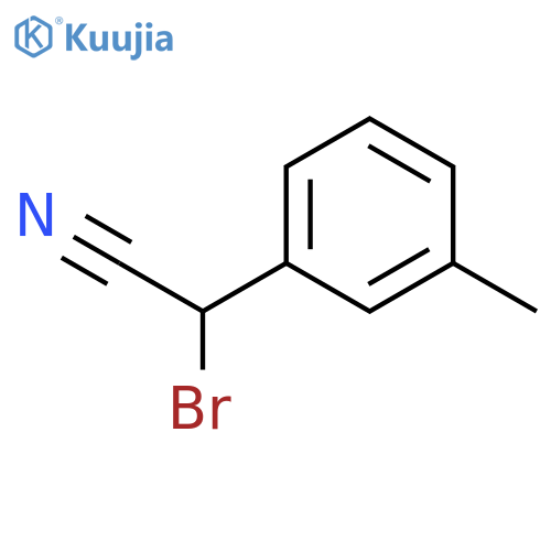 2-bromo-2-(3-methylphenyl)acetonitrile structure