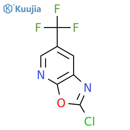 Oxazolo[5,4-b]pyridine, 2-chloro-6-(trifluoromethyl)- structure