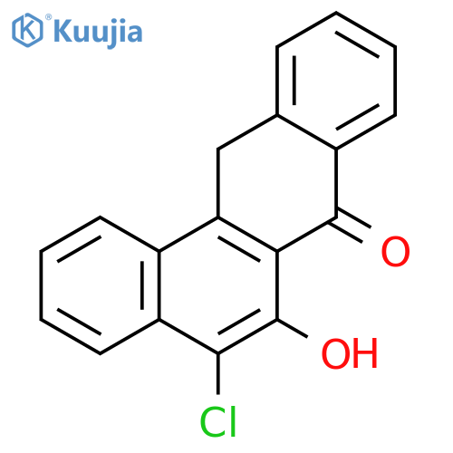 BENZ[A]ANTHRACEN-7(12H)-ONE, 5-CHLORO-6-HYDROXY- structure