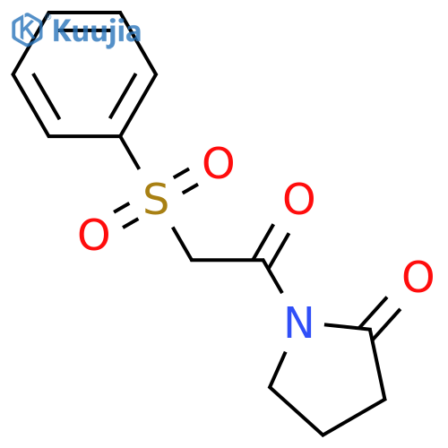 1-(2-(Phenylsulfonyl)acetyl)pyrrolidin-2-one structure
